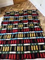 Tetem Vintage Dutch Wool Blanket 190 X 146 cm Aztec Design
