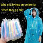 5/10 Disposable Unisex Rain Coats Emergency Rain Poncho Waterproof Festivals
