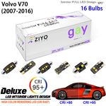LED Light Bulbs Interior Light Kit White Dome Light for 2008-2017 Volvo V70