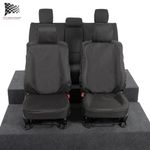 Toyota Hilux Icon & Invincible 2016 On Tailored Front Rear Seat Covers - 260 261