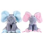 Interactive Singing Elephant Toy Moving Ears Peek A Boo Grandchildren Gift UK