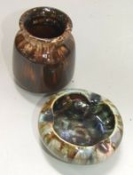 Australian   Pottery  "REGAL MASHMAN" Small Vase  & Astray 1930's Art  Deco
