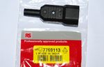 7769113 RS PRO C14 CABLE MOUNT IEC CONNECTOR MALE 10A 250V