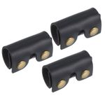 3Pcs Leather Razor Head Protecting Cover Safety Razor Protecting Sheath Black