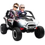 AIYAPLAY 2 Seater 24V 7AH Ride on Truck w/ Spring Suspension, White