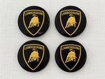 NEW GENUINE LAMBORGHINI AVENTADOR GALLARDO HURACAN URUS WHEEL CENTRE CAPS x4