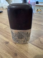 RARE Walker & Hall  antique Hip Flask Abraham Graham Jr. Huddersfield