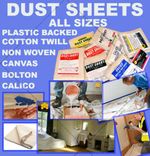 Cotton Dust Sheets Large Professional Quality DIY Decorating Sheets Heavy Duty  