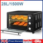 1500W Oven Grill Portable Mini Tabletop Cooker OYAJIA 28L Compact Toaster Baking