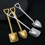 Shovel And Spade Novelty Tea Spoons. Fun Tea Coffee Ice Cream Spoon Set Of 4