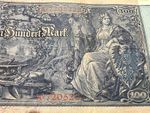 1910 German 100 Mark Banknote World War 1 WW1 WWI Currency Antique Relic