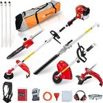 Multi Functional Garden Tool 52cc Long Reach Petrol 3 Poles with Tool Bag