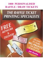 1000  Printed Prize Draw Tickets - Raffle Tickets - Fundraising