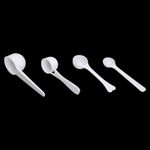 1/3/5/10g White Plastic Measuring Spoon Gram Scoop Food Baking Coffee Powder