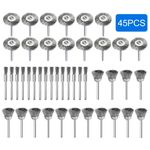 45X Wire Brush Wheel Mix  Set Stainless Steel for-Dremel Rotary Tool Accessories