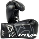 Rival RFX Pro Fight Black 12oz Boxing Gloves Muay Thai MMA Brand New