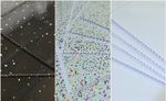 Plain White or White Black Sparkle Bathroom Wall Panels Ceiling Cladding PVC