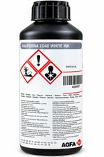 AGFA Anapurna 1040 WHITE UV Ink 40WM7 Genuine 0.9 Litre New Exp 03/2027