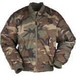 MA1 ARMY STYLE FLIGHT BOMBER PILOT MILITARY MENS JACKET US WOODLAND CAMO S-3XL
