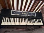 Yamaha keyboard, used only a couple of times. Power cable but can take batteries