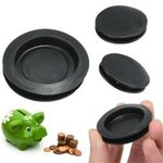 2/5/10pcs Plastic Money Saving Box Piggy Bank Closure Plug Stopper Cover Black