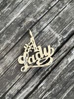 # 1 Lady  Pendant/ Charm - 14K  YELLOW GOLD