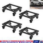 4PCS Car Tyre Skate Wheel Dolly 1500LB Heavy Duty Vehicle Positioning Trolley UK