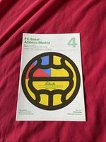 1975 FC BASEL V ATLETICO MADRID EUROPEAN CUP WINNERS CUP ECWC PROGRAMME VGC