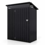 150 x 89 x 185 CM Outdoor Storage Shed with Skylight  and Sloping Roof - Dark