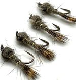 1,3,4, 6, 8, 12 or 24 Trout Fly Fishing Flies HARES EAR NYMPH BARBED or BARBLESS
