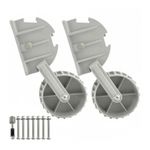 2 Pieces Kayak Transom Wheels Heavy-Duty Boating Hardware Adjustable Position