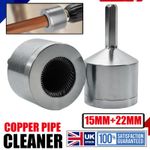 15+22mm SET Metal Pipe Cleaning Brush Plumbing Tools Copper Pipe Cleaner