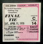 1970 FA Cup Final Ticket Stub Chelsea v Leeds United - VGC