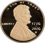 1776-2026 S Proof Lincoln Shield Cent ULTRA CAMEO 1C PRESALE Clad Set Penny