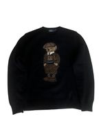 Men’s Navy Knitted Ralph Lauren Bear Sweater Size L 