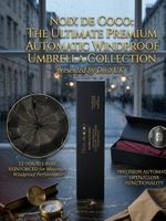 Luxury Windproof Automatic Umbrella – 12 Double Ribs, Auto Open Close, Gift Box