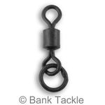 Flexi Ring Swivels Size 8 Matt Black Carp Fishing Tackle Big Ring Rig Swivels