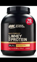 Optimum Nutrition 100% Whey Protein French Vanilla Crème 2.04kg Low Sugar