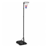 NEW! Home Garden Full Size Pro Netball Post Pole With Hoop Net Set