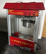 Royal Catering RCPR-16.3 Kettle Popcorn Maker 1500W 150g Lighted Retro