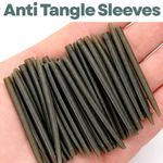 Anti Tangle Sleeves Carp Fishing Rig Hook Sleeve - Green 54mm - UK FISHING