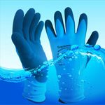 Waterproof Latex Coated Work Safety Grip Gloves Builders Gardening Mechanic