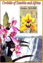 ZAMBIA 2005 ORCHIDS flowers S/S SC#1062 mnh 💲 💲
