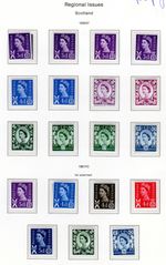 SCOTLAND 19 stamps COMPLETE SET pre decimal SG S1 - S13  UM  MNH