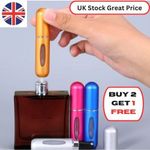 Refillable Perfume Atomiser 5 ml Spray Pump Portable Bottles Ideal for Travel