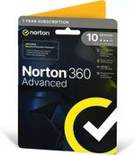 Norton 360 Advanced 10 Devices 1 Year + Identity Adviser - 5 Minute Delivery