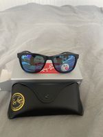 Ray Ban Ferrari Polarised Sunglasses Blue And Black With Case And Box