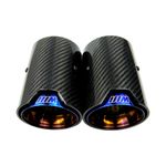 BMW F10 F11 F20 F21 F22 F23 F30 F31 F32 F33 BURNT BLUE SINGLE CARBON EXHAUST TIP