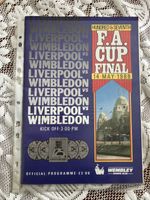 FA CUP FINAL 1988 Liverpool v Wimbledon - official match programme - VGC