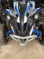 Renegade RAGE-X 36V Electric Battery Ride-On Quad Bike, Plastic, Blue/White